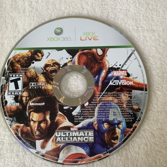 Marvel Ultimate Alliance Xbox 360 CIB & Forza Motorsport 2 Complete w/ Manual - Picture 6 of 14